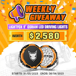 The 14th Weekly Giveaway & Winner - LIGHTFOX 9" Osram LED Driving Lights