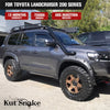 Kut Snake Flares for Toyota Landcruiser 200 Series ABS Smooth Finish