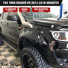 Kut Snake Flares for Ford Ranger PX 2012-2018 - Monster Smooth Finish