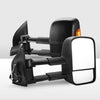 Pair Extendable Towing Mirrors for Nissan Pathfinder MY 2003-2013 Black
